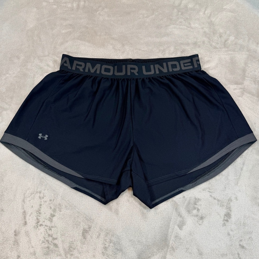 Under Armour Womens Shorts Play Up 3.0 Athletic Training Black 1X